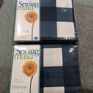 Blue Twin Flat Sheet